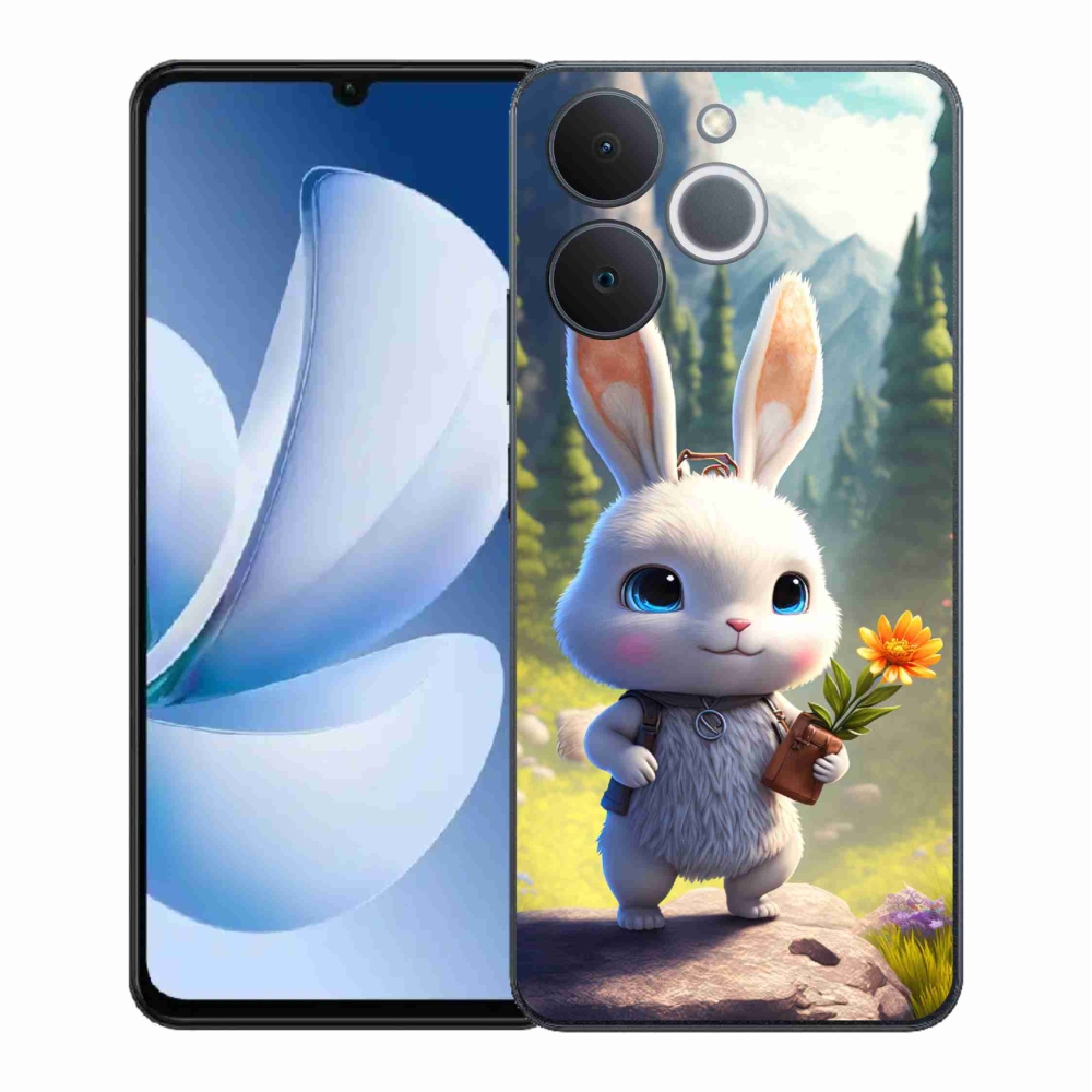 Gélový kryt mmCase na Realme Note 70T - roztomilý zajačik