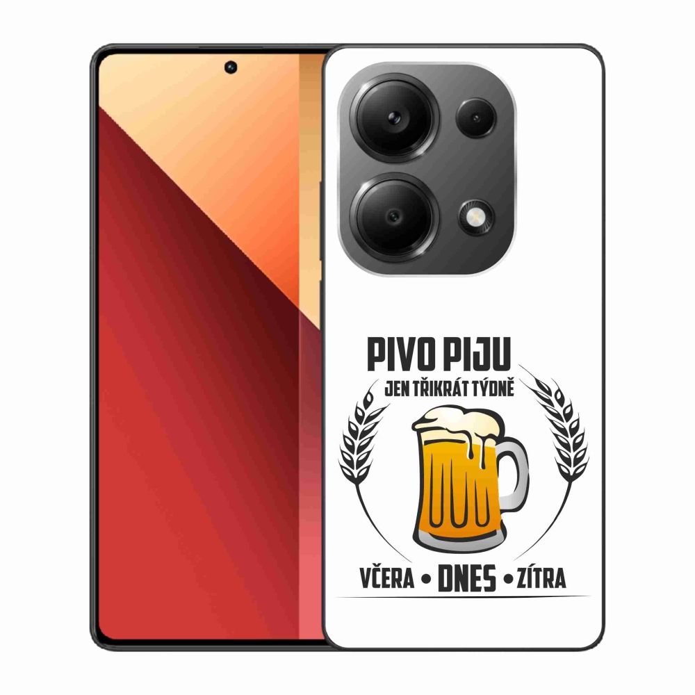 Gélový kryt mmCase na Xiaomi Redmi Note 13 Pro 4G/Poco M6 Pro - pivný motív biele pozadie