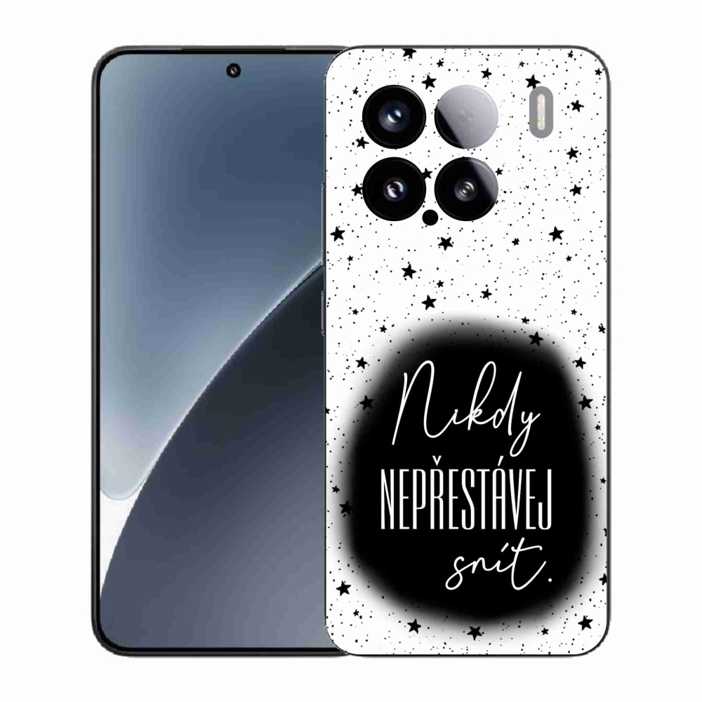 Gélový kryt mmCase na Xiaomi 15 - citát 1 čiernobiele pozadie