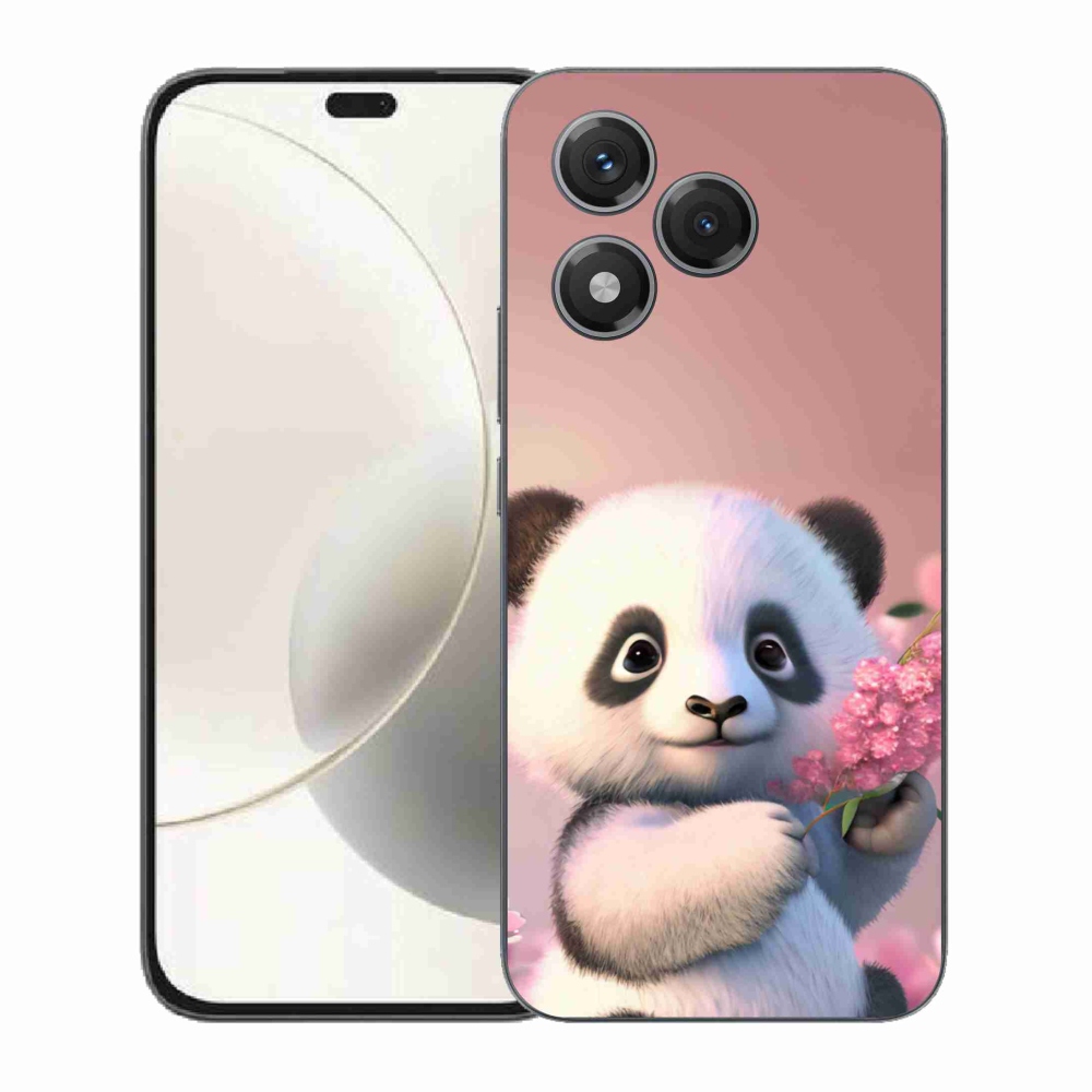 Gélový kryt mmCase na Honor 400 Lite - roztomilá panda