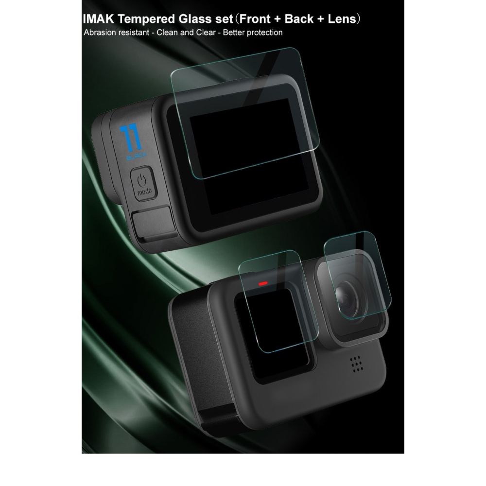 IMAK sada tvrdených skiel na displej a objektív pre GoPro Hero 11 Black