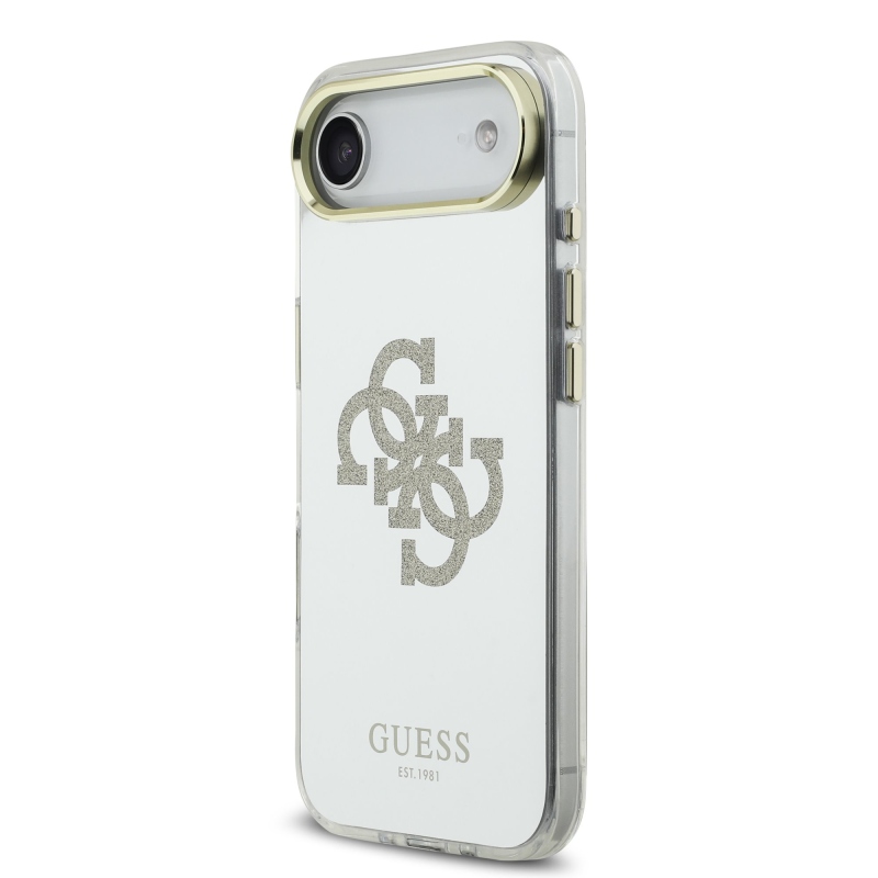 Guess PC/TPU Mirror 4G Glitter Logo MagSafe zadný kryt pre iPhone Air Gold