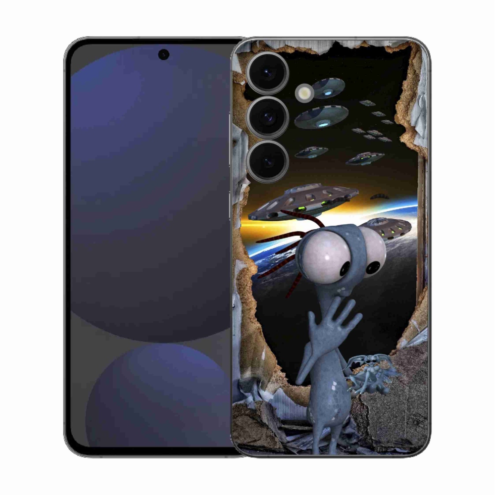 Gélový kryt mmCase na Samsung Galaxy S25 FE - mimozemšťan