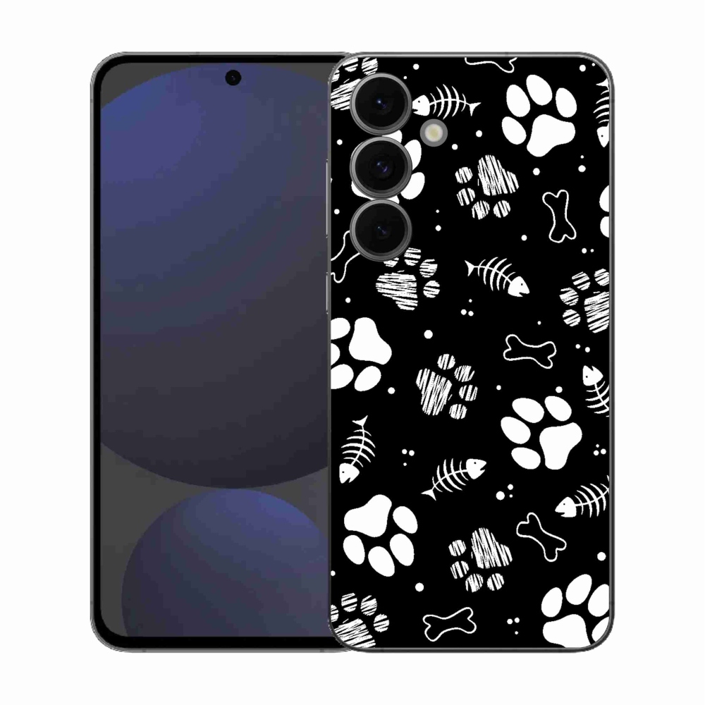 Gélový kryt mmCase na Samsung Galaxy S25 FE - psie labky