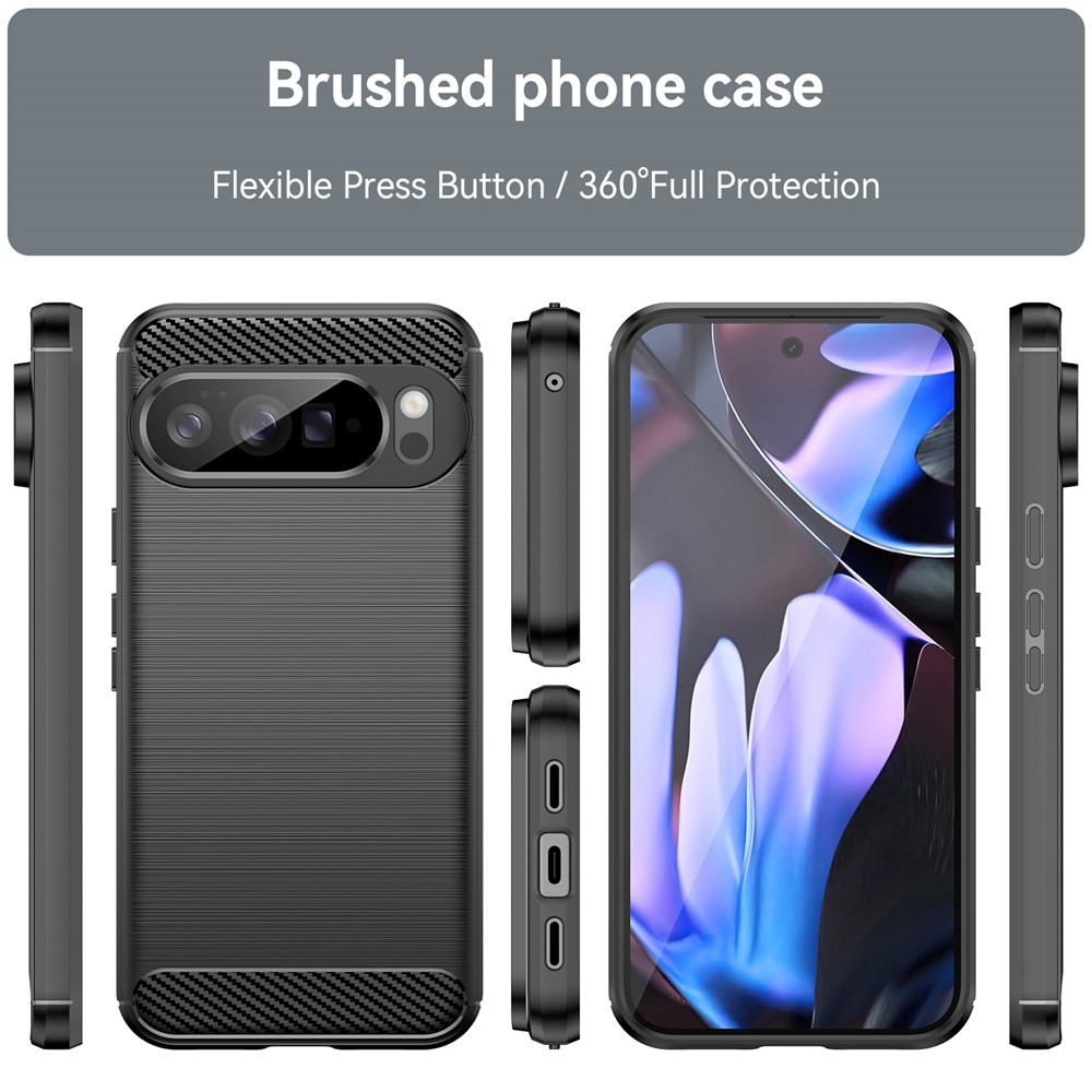 Carbon odolný gélový obal na Google Pixel 10 Pro XL - čierny
