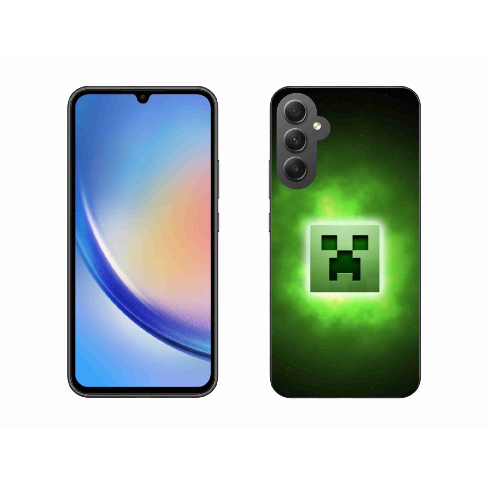 Gélový kryt mmCase na Samsung Galaxy A34 5G - minecraft