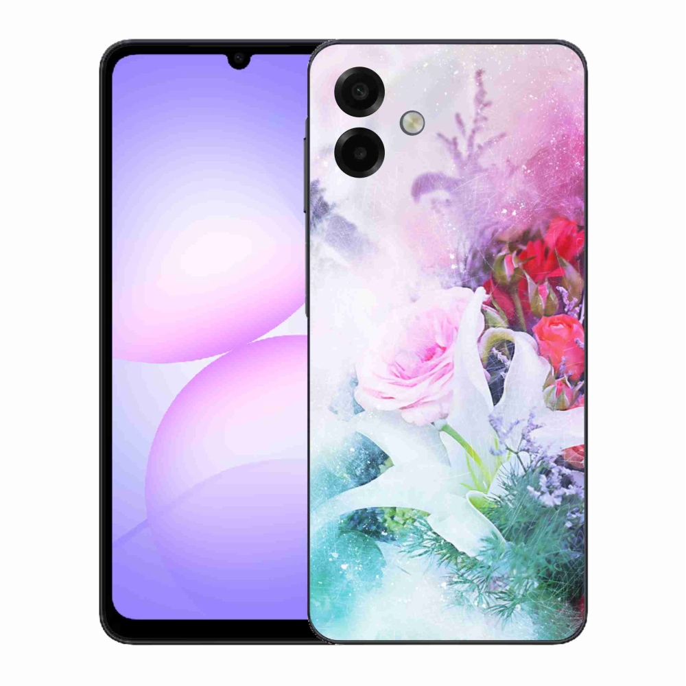 Gélový kryt mmCase na Samsung Galaxy A07 4G - kvety 4
