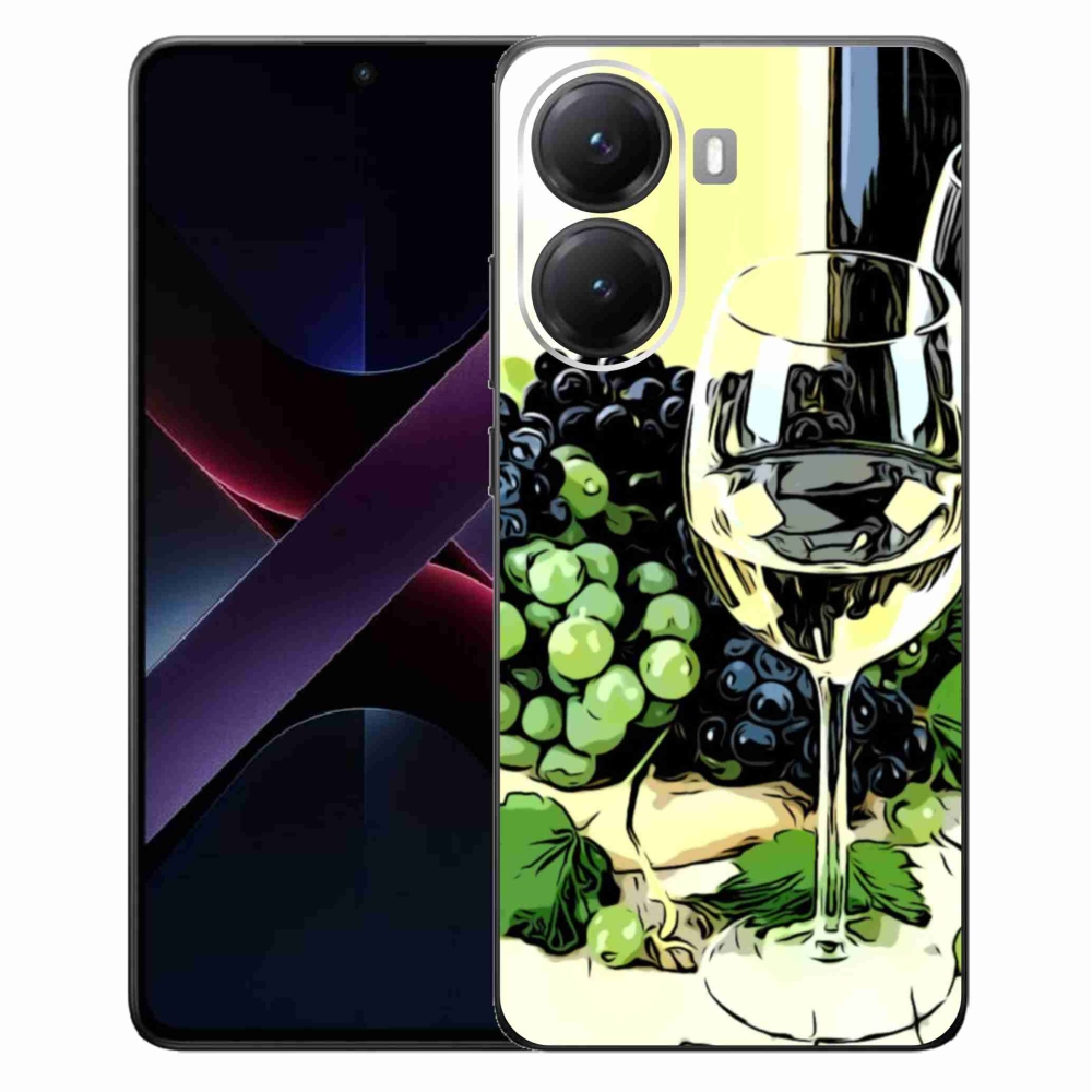 Gélový kryt mmCase na Xiaomi Poco X7 Pro 5G - pohár vína