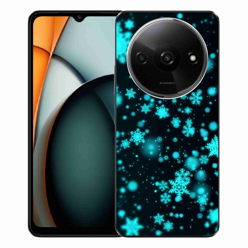 Gélový kryt mmCase na Xiaomi Redmi A3 - snehové vločky 1