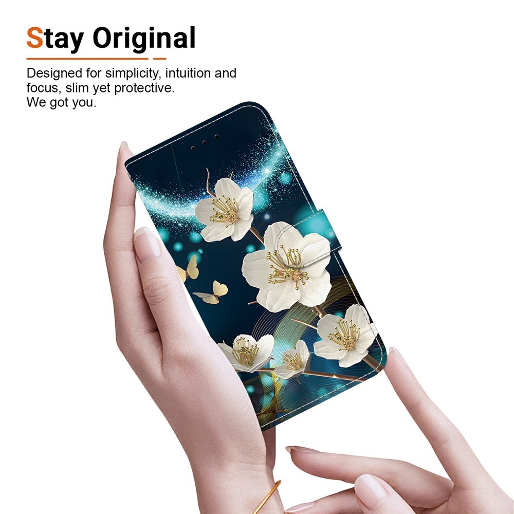 Versatile knižkové púzdro na Xiaomi Redmi 15 4G (171mm) - magnólia