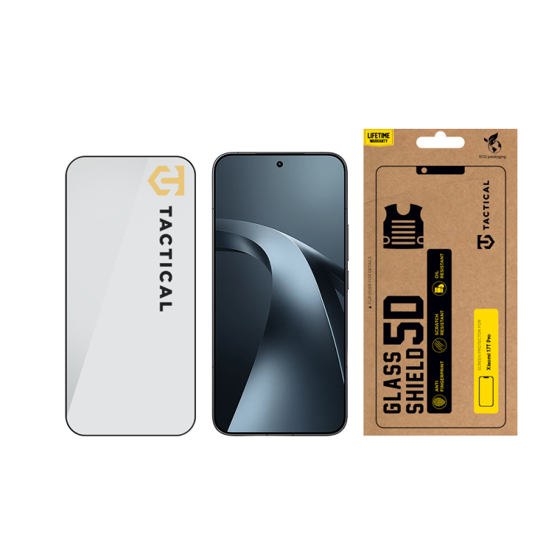 Tactical Glass Shield 5D sklo pre Xiaomi 17T Pro Black 