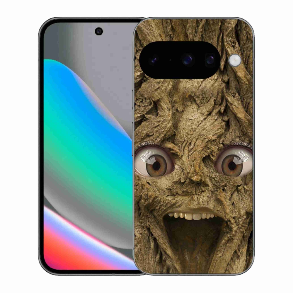 Gélový kryt mmCase na Google Pixel 10 - veselý strom s očami