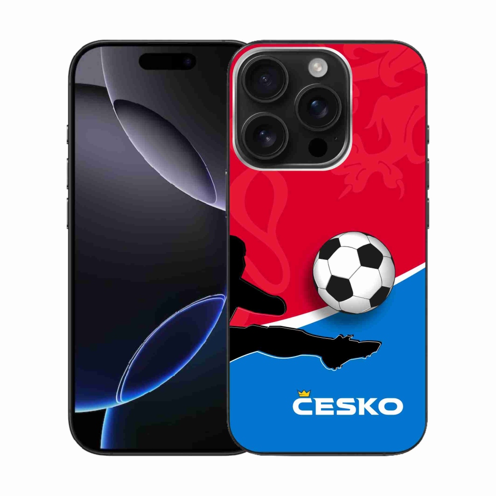 Gélový kryt mmCase na iPhone 16 Pro - futbal Česko 2