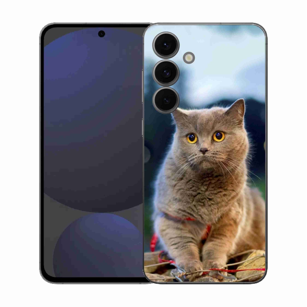 Gélový kryt mmCase na Samsung Galaxy S25 FE - britská modrá 2
