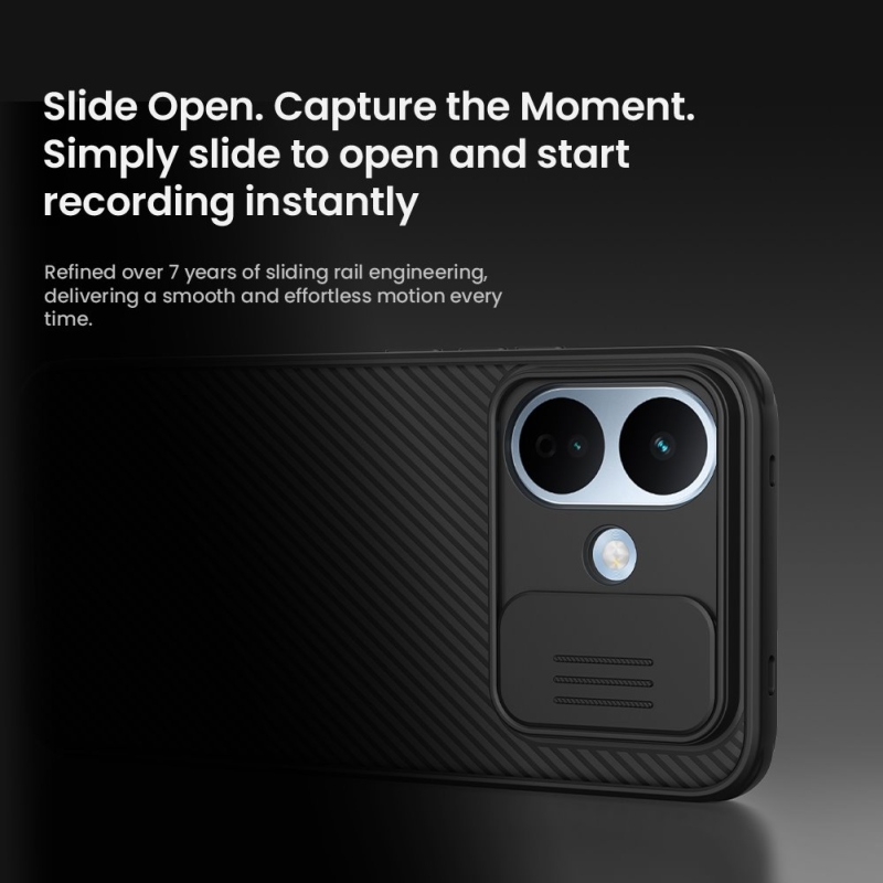 Nillkin CamShield PRO Zadný kryt pre Xiaomi Redmi Note 17 Pro 5G, čierny
