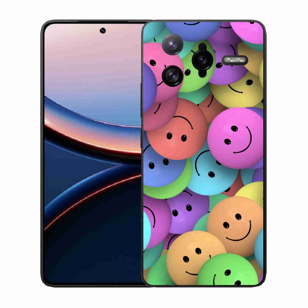 Gélový kryt mmCase na Xiaomi Poco F7 Ultra - farební smajlíci