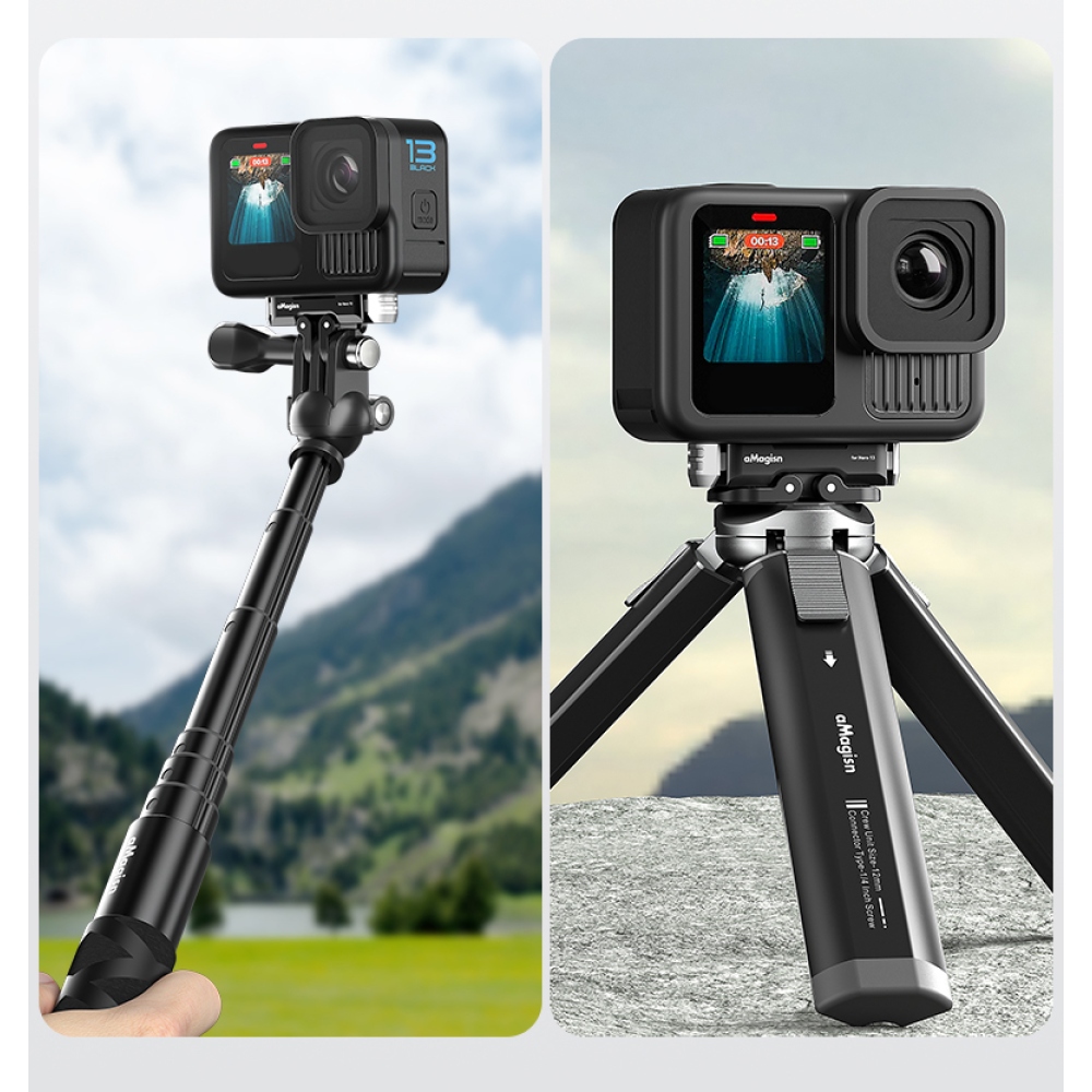 Magnetický kovový rýchloupínací držiak AMAGISN pre GoPro Hero 13