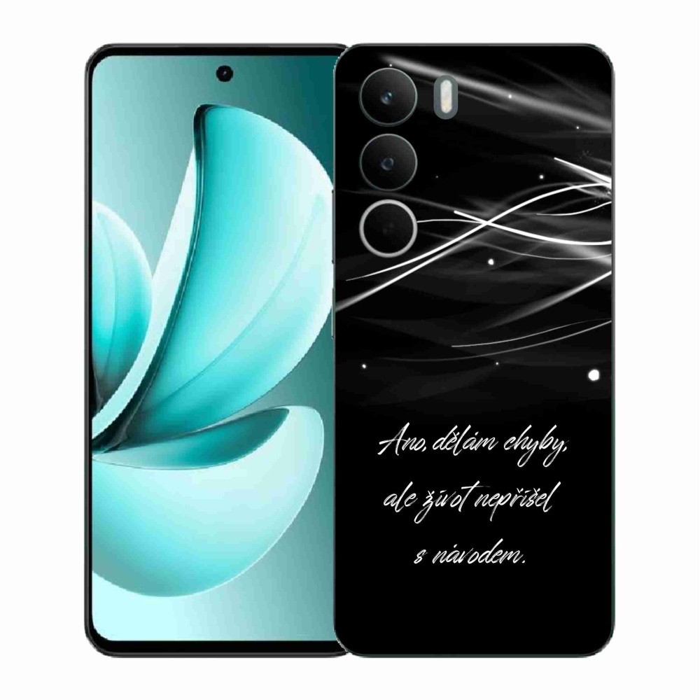 Gélový kryt mmCase na Realme C71 - citát čierne pozadie