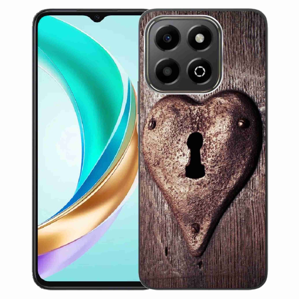 Gélový kryt mmCase na Honor X6b - zámok v tvare srdca