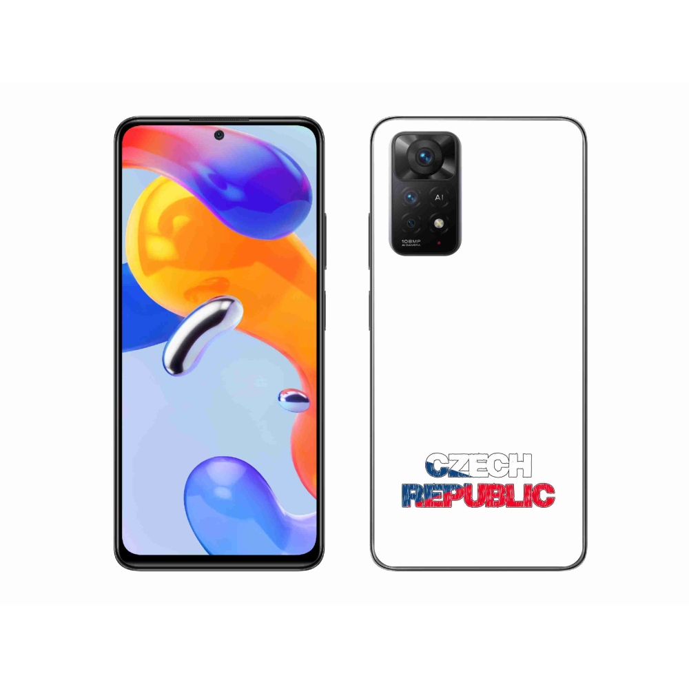 Gélový kryt mmCase na Xiaomi Redmi Note 11 Pro 4G/5G - Czech Republic biele pozadie
