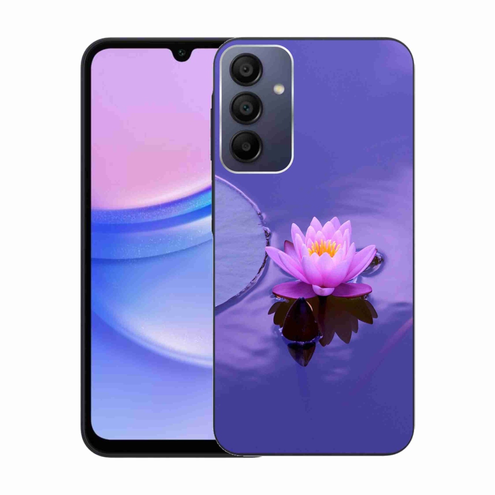 Gélový obal mmCase na Samsung Galaxy A15 4G/5G - kvet na hladine