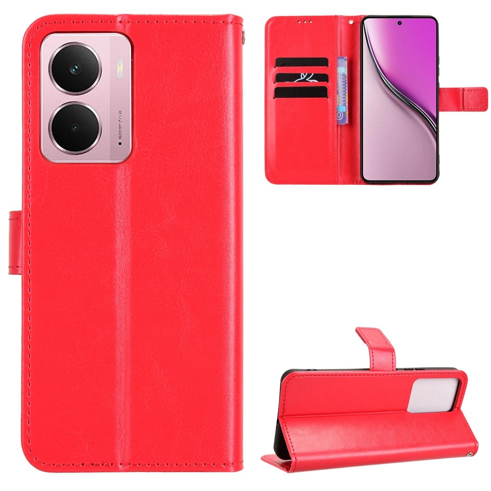 Crazy knižkové puzdro na Realme 14 5G - červené