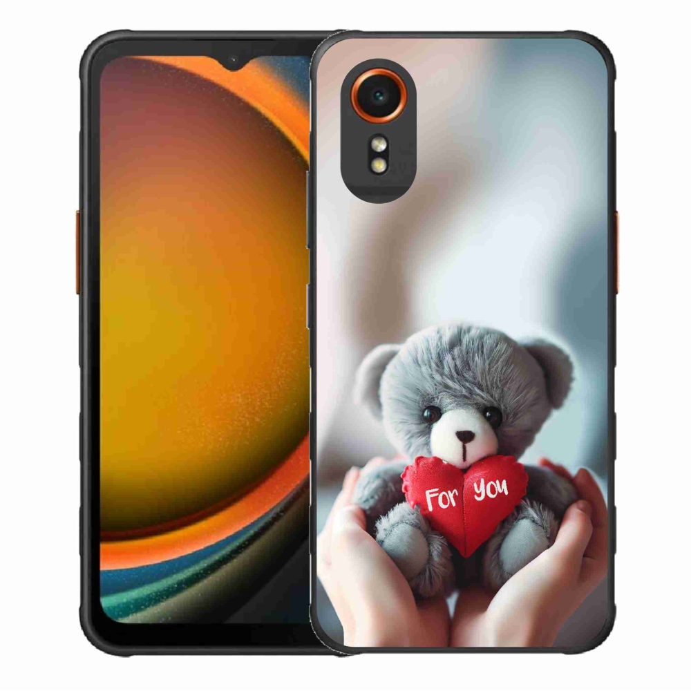 Gélový kryt mmCase na Samsung Galaxy Xcover 7 - medvedík pre zamilovaných