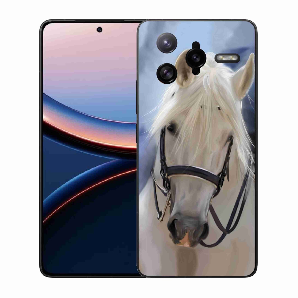 Gélový kryt mmCase na Xiaomi Poco F7 Ultra - biely kôň