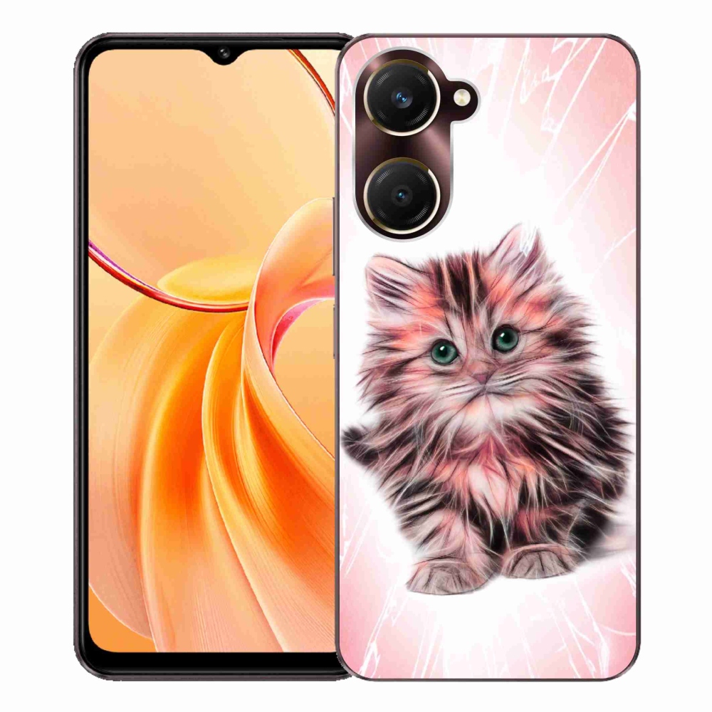 Gélový kryt mmCase na Vivo Y28s 5G - roztomilé mačiatko