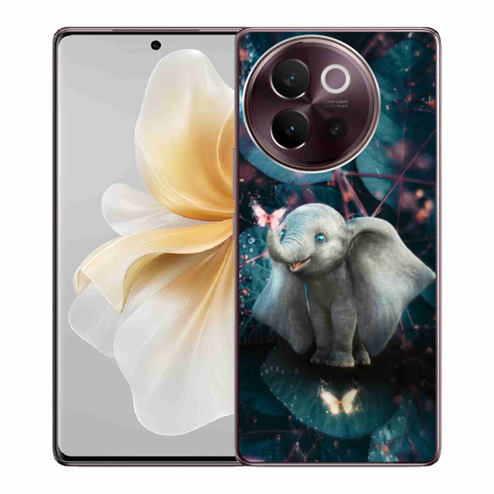 Gélový kryt mmCase na Vivo V40 Lite 5G - roztomilý slon