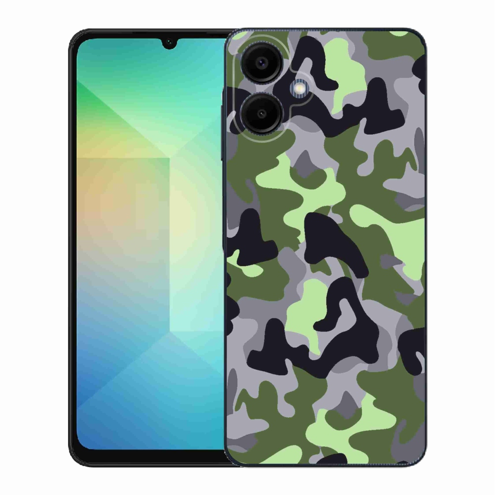 Gélový kryt mmCase na Samsung Galaxy A06 4G - maskáčový vzor 7