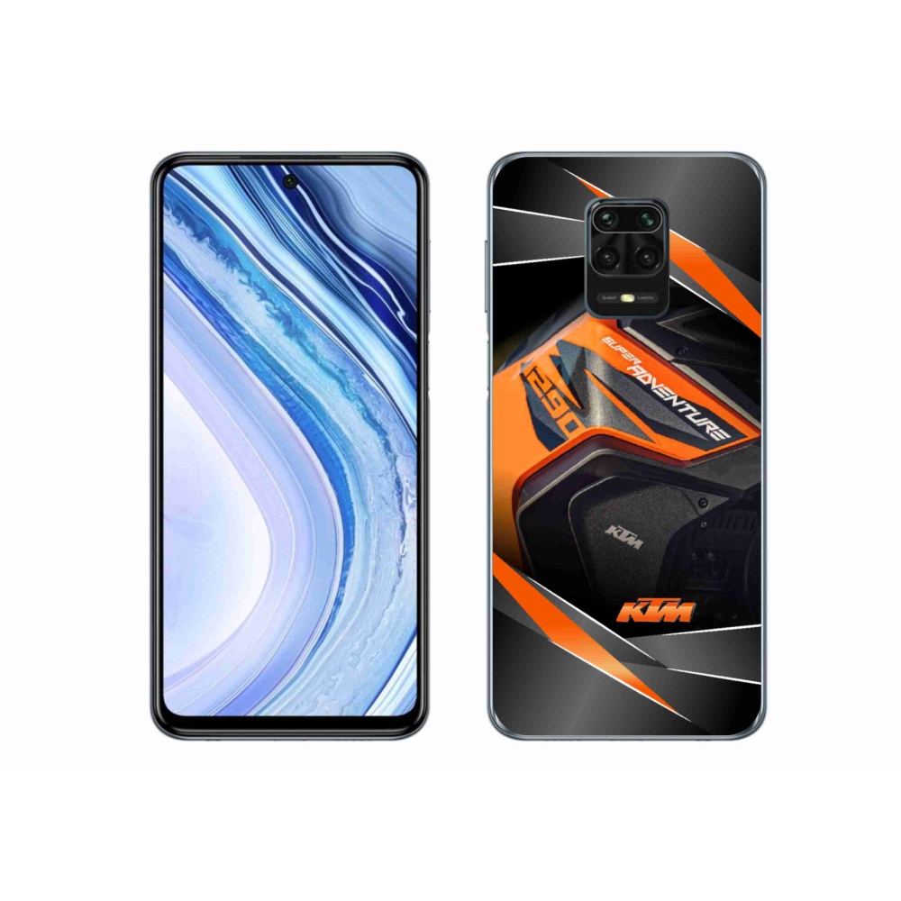 Gélový kryt mmCase na Xiaomi Redmi Note 9 Pro - motorka ktm