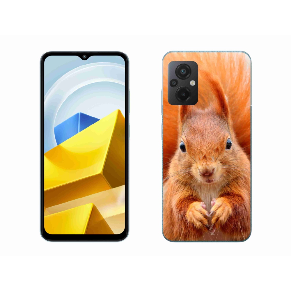 Gélový kryt mmCase na Xiaomi Poco M5 4G - veverička