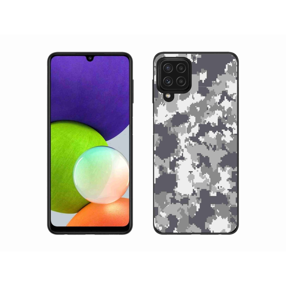 Gélový kryt mmCase na Samsung Galaxy A22 4G - maskáčový vzor 2