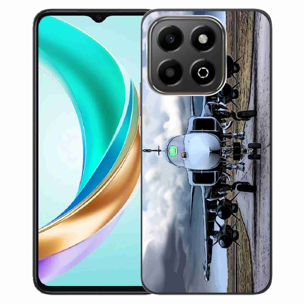 Gélový kryt mmCase na Honor X6b - vojenské lietadlo