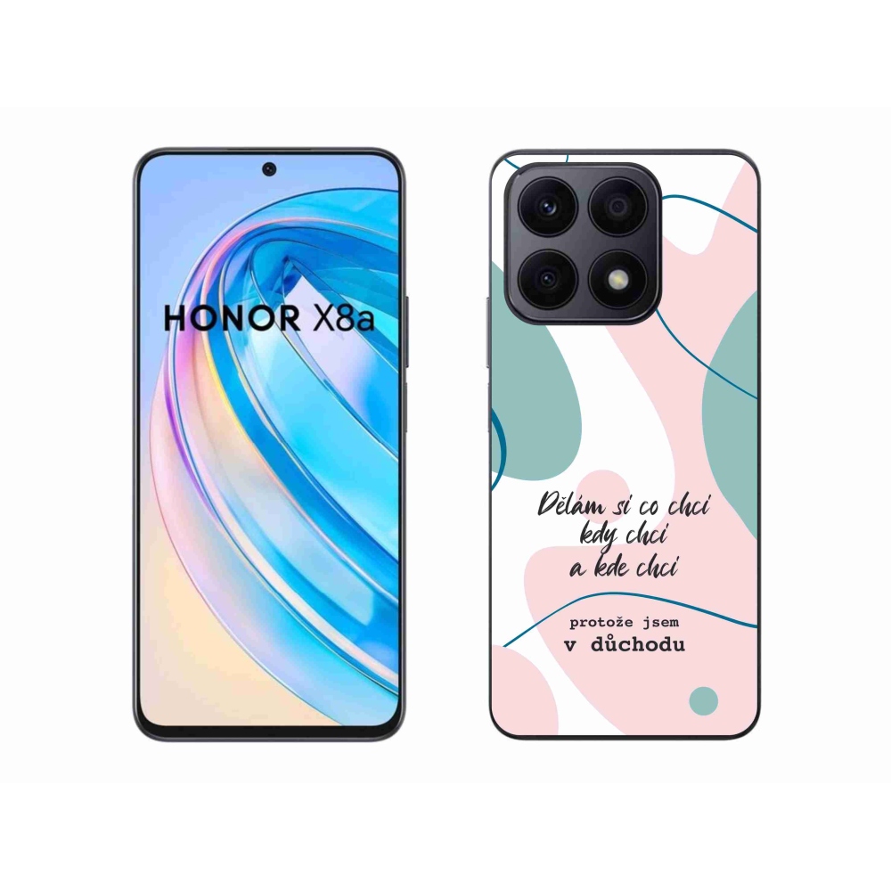 Gélový kryt mmCase na Honor X8a - vtipný text 10 biele pozadie