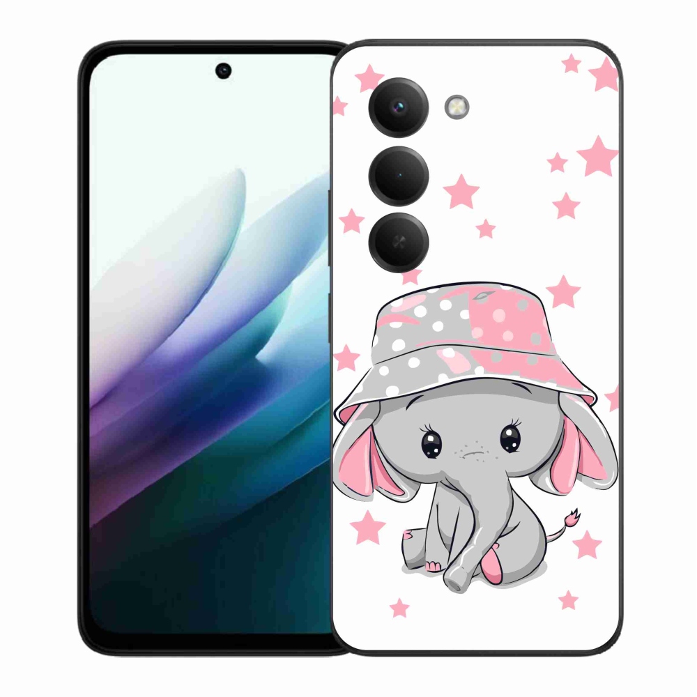Gélový kryt mmCase na Xiaomi Redmi 15 4G/5G (171mm) - ružový slon