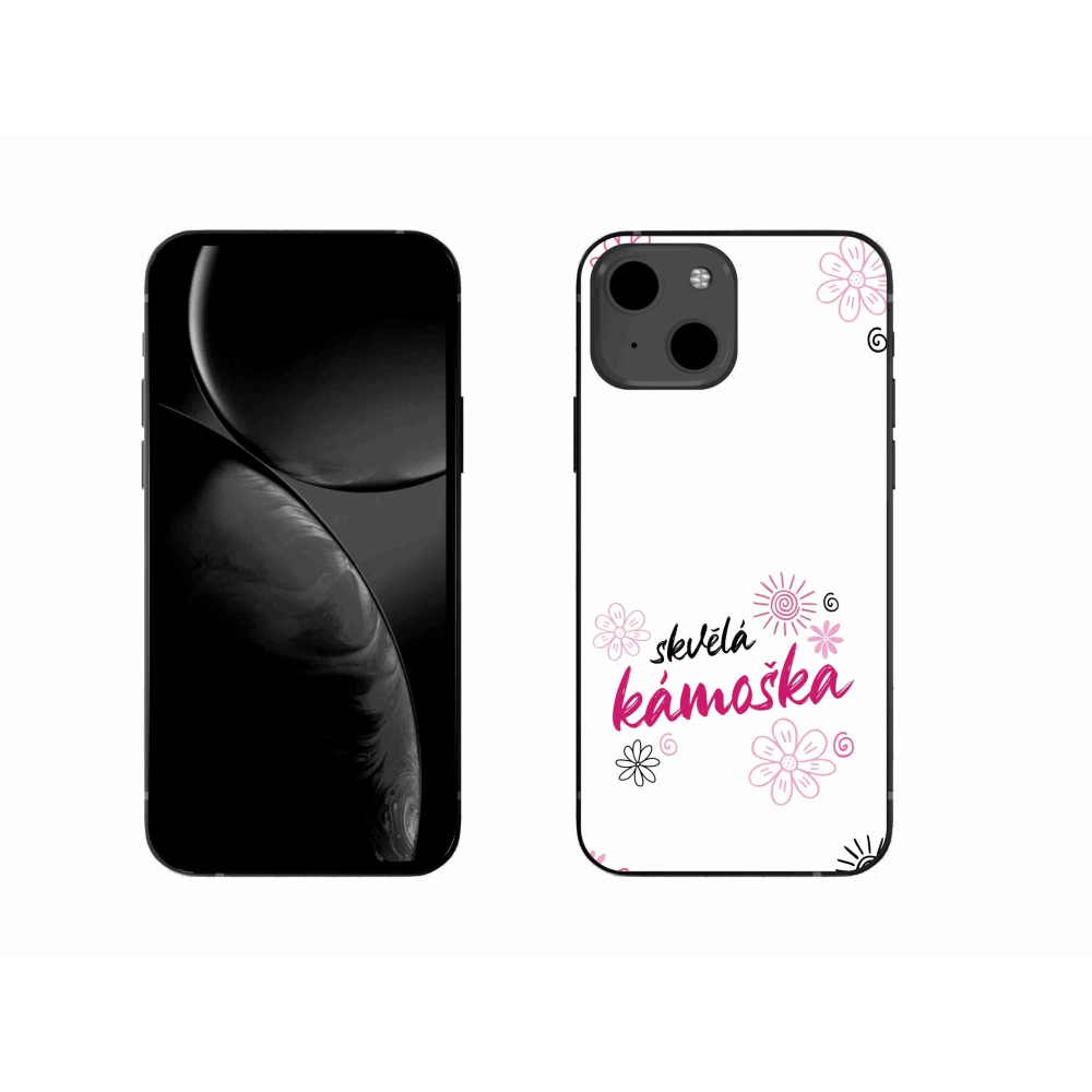 Gélový kryt mmCase na iPhone 13 6.1 - skvelá kamoška biele pozadie