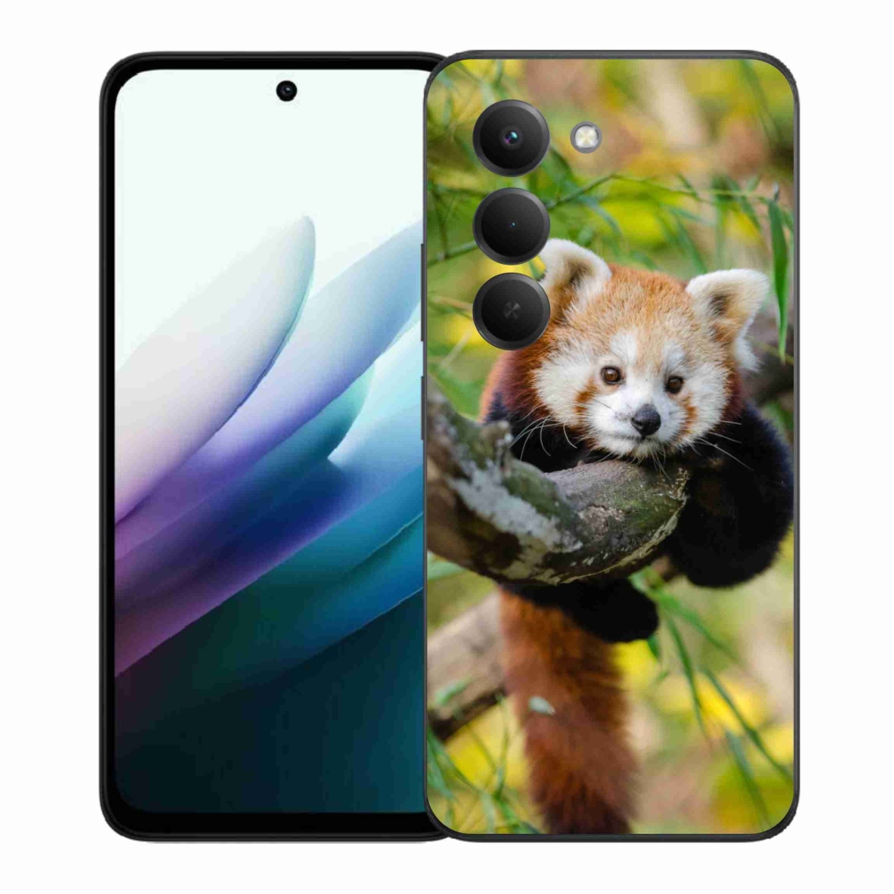 Gélový kryt mmCase na Xiaomi Redmi 15 4G/5G (171mm) - panda červená
