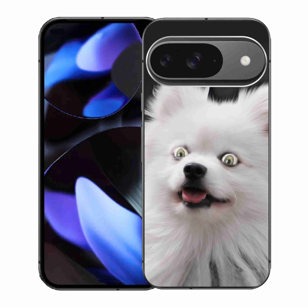 Gélový kryt mmCase na Google Pixel 9/9 Pro - biely špic