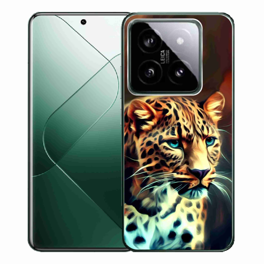 Gélový kryt mmCase na Xiaomi 14 Pro - leopard