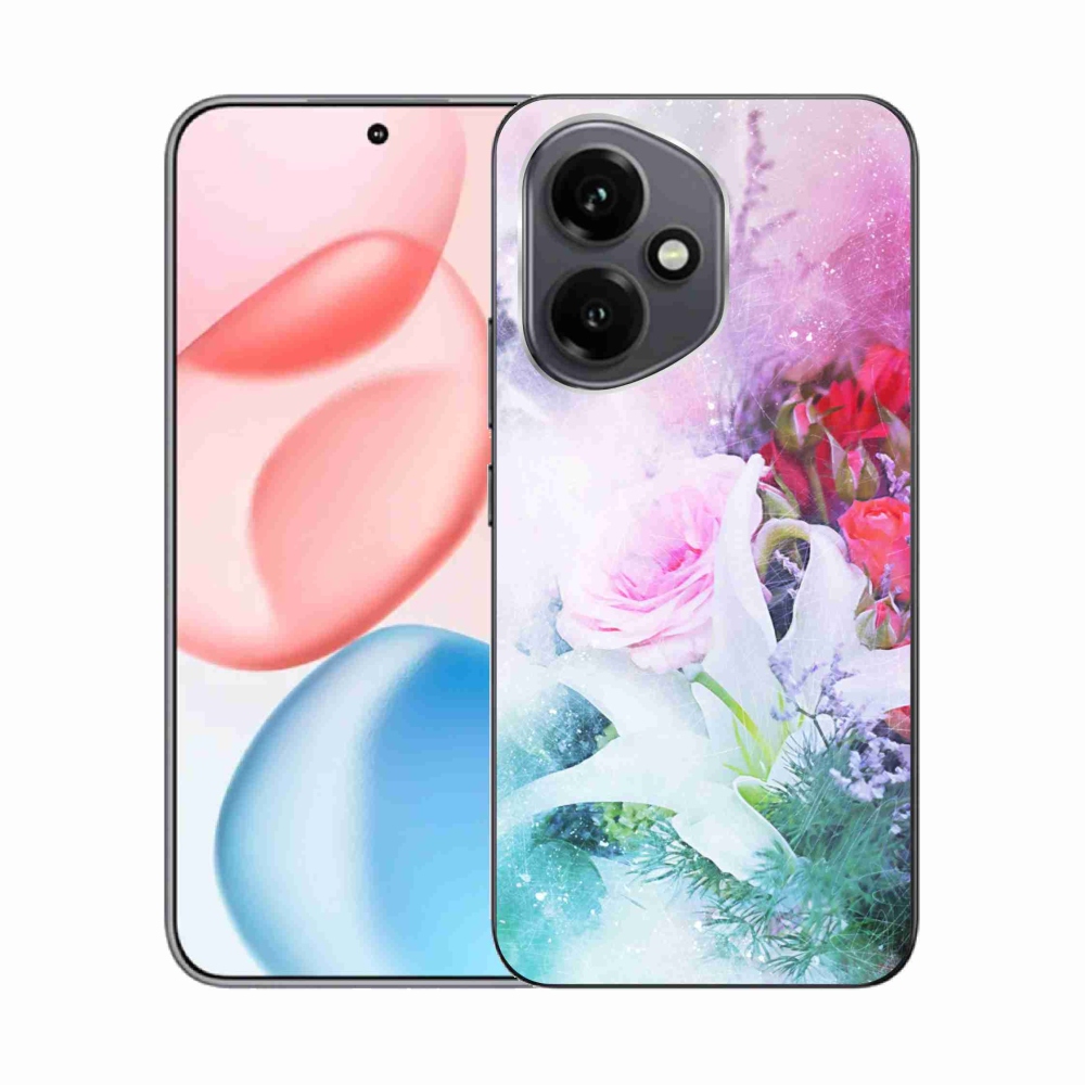 Gélový kryt mmCase na Honor 400 - kvety 4