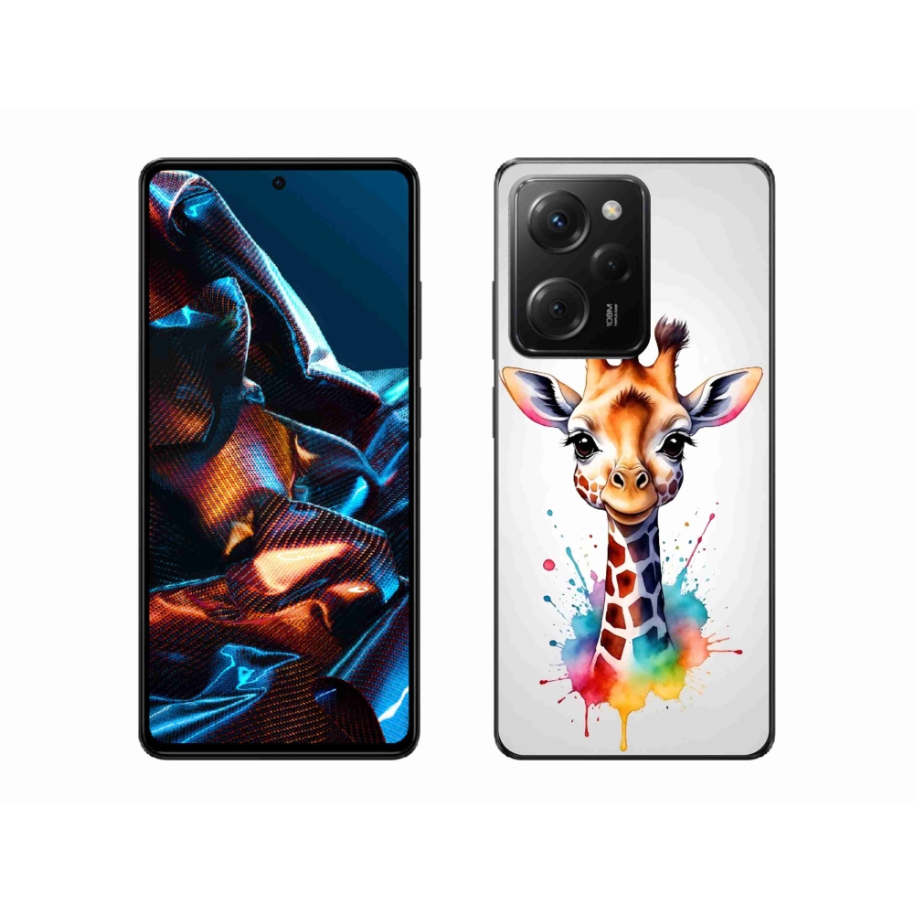Gélový kryt mmCase na Xiaomi Poco X5 Pro 5G - žirafa 1
