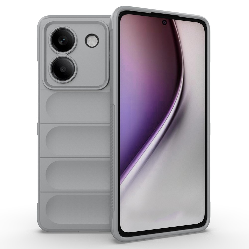 Rugg odolný gélový obal na Xiaomi Poco M7 Pro 5G - svetlosivý
