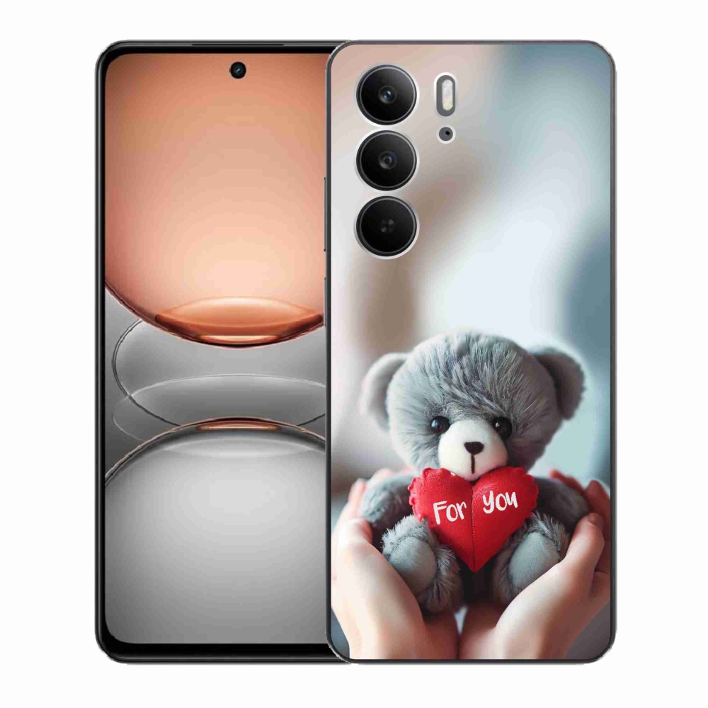 Gélový kryt mmCase na Realme C75 - medvedík pre zamilovaných