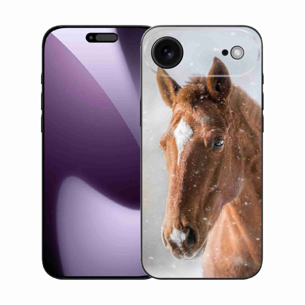 Gélový kryt mmCase na iPhone 17 Air - hnedý kôň 2