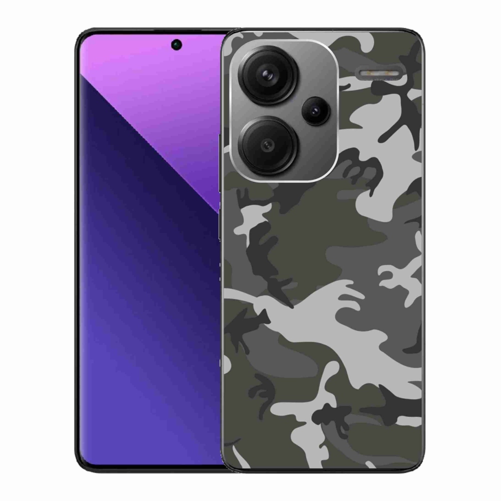 Gélový kryt mmCase na Xiaomi Redmi Note 13 Pro+ 5G - maskáčový vzor