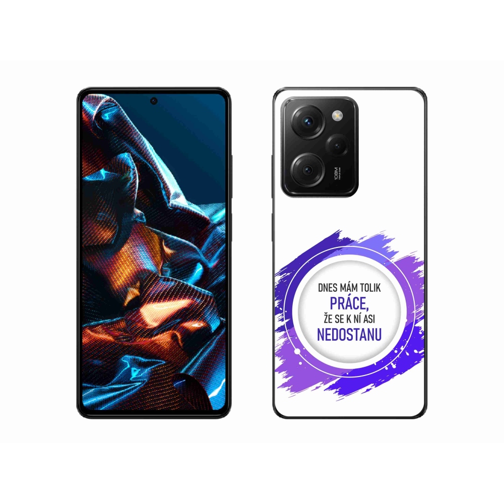 Gélový kryt mmCase na Xiaomi Poco X5 Pro 5G - vtipný text 6 biele pozadie