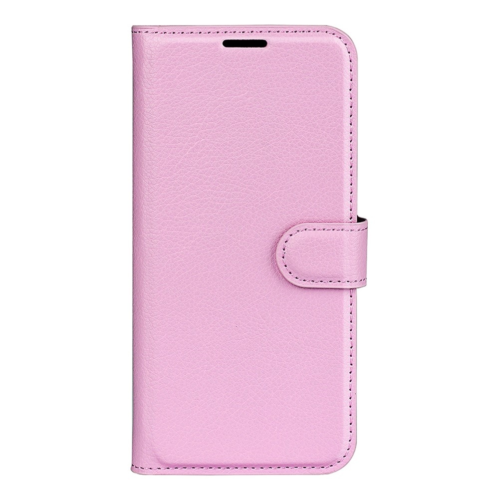 Litchi knižkové púzdro na Samsung Galaxy S25 Edge - ružové