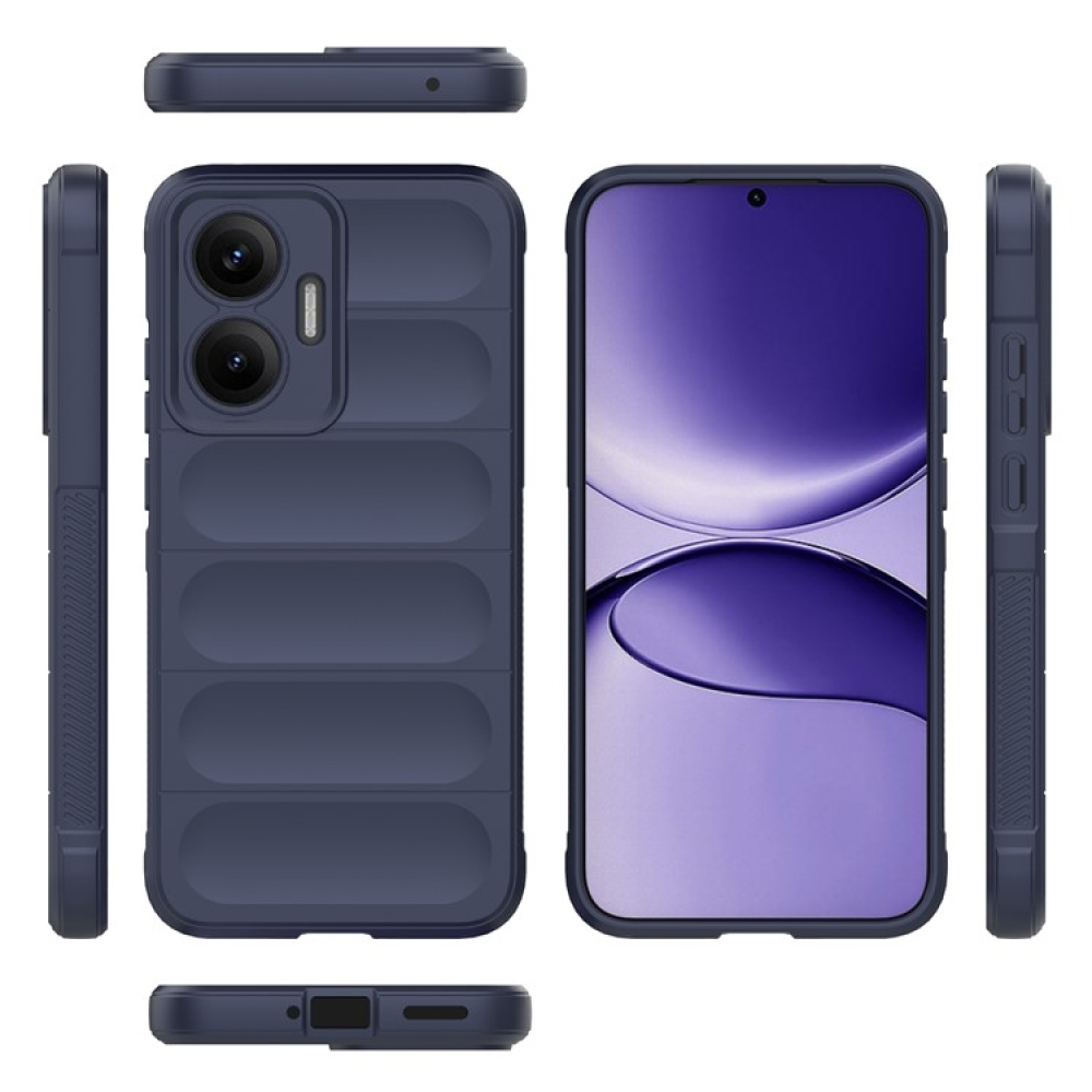 Rugg odolný gélový obal na Xiaomi Poco F7 5G - tmavomodrý